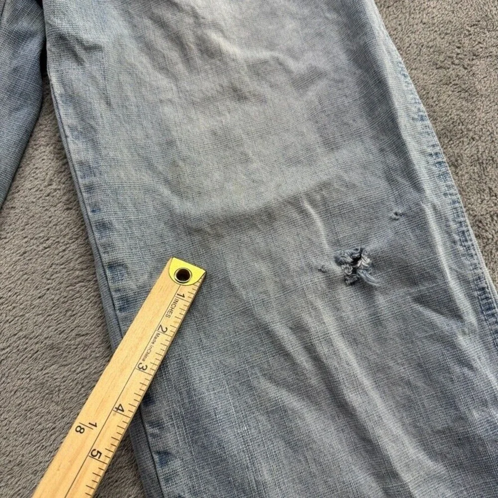 Kno Betta Jeans Mens Measured 29x24  Y2K Baggy Hip Hop‎ Rap Blue